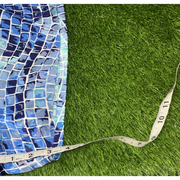 Victoria's Secret Pink Heart Label Blue 90's Mosaic Pajama Short Set SZ Large - Picture 11 of 11